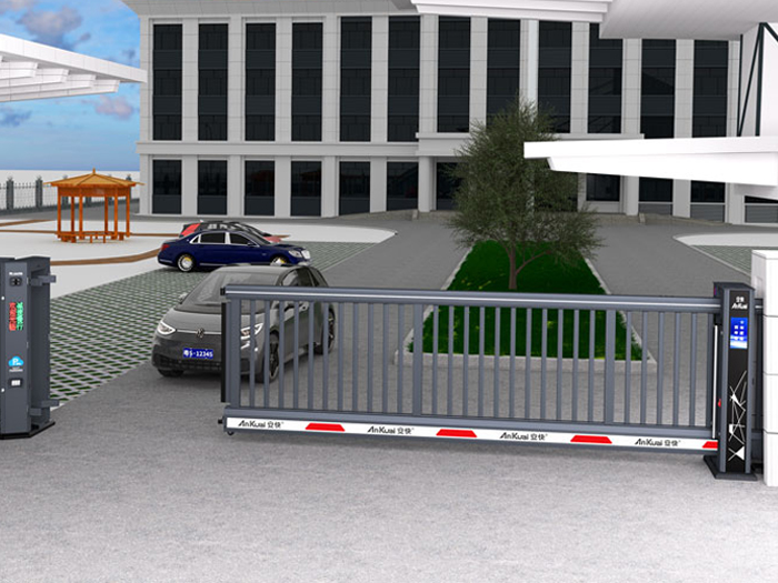 某單位采用 “安快” 電動(dòng)懸浮門效果圖